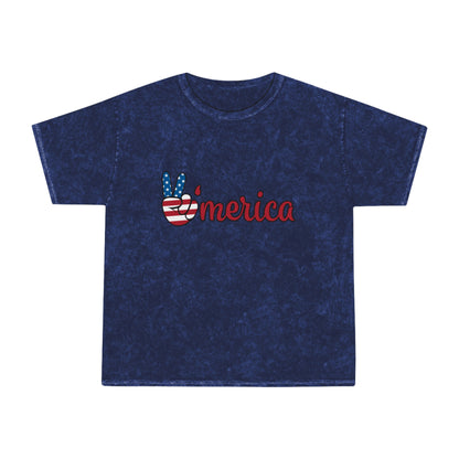 'Merica Unisex Mineral Wash T-shirt