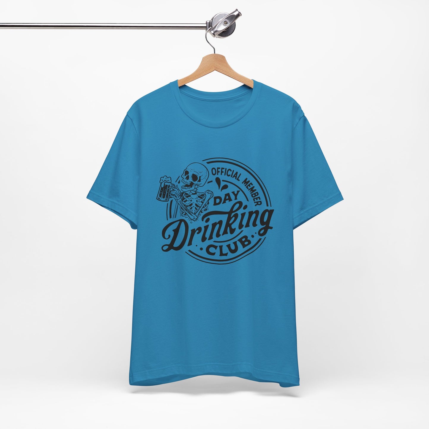 Official Member Day Drinking Club Unisex Jersey Short Sleeve Tee