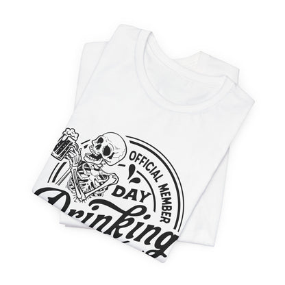 Official Member Day Drinking Club Unisex Jersey Short Sleeve Tee