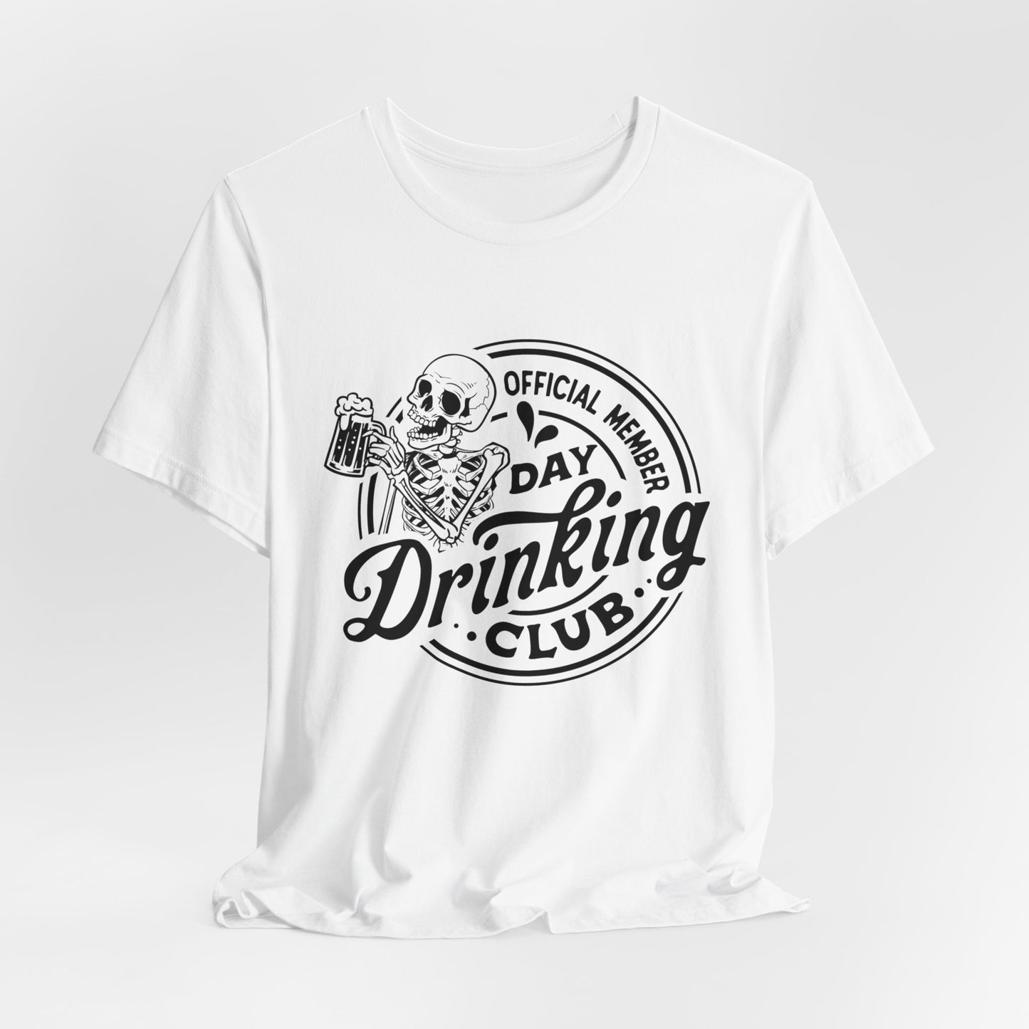 Official Member Day Drinking Club Unisex Jersey Short Sleeve Tee