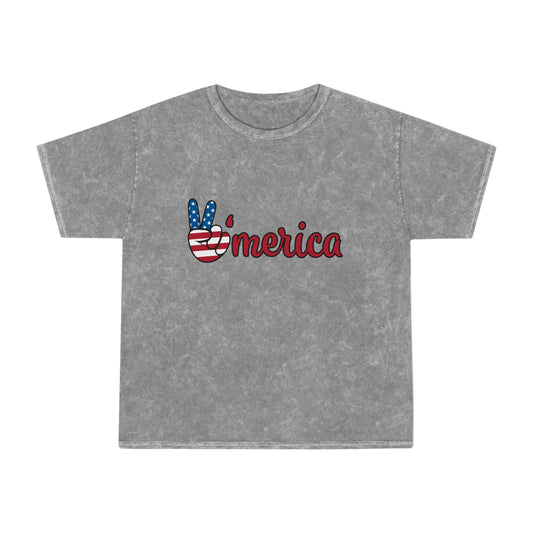 'Merica Unisex Mineral Wash T-shirt