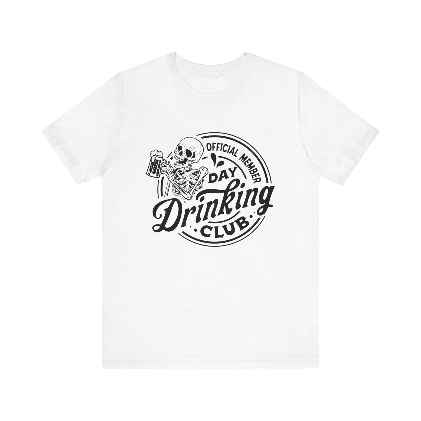 Official Member Day Drinking Club Unisex Jersey Short Sleeve Tee