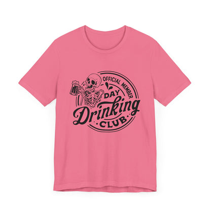 Official Member Day Drinking Club Unisex Jersey Short Sleeve Tee