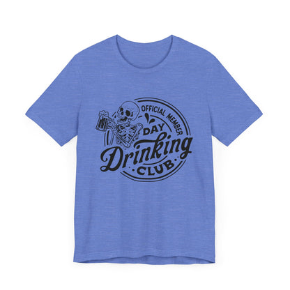 Official Member Day Drinking Club Unisex Jersey Short Sleeve Tee