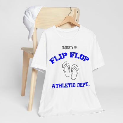 Flip Flop Athletic Dept Unisex Jersey Short Sleeve Tee