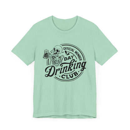 Official Member Day Drinking Club Unisex Jersey Short Sleeve Tee