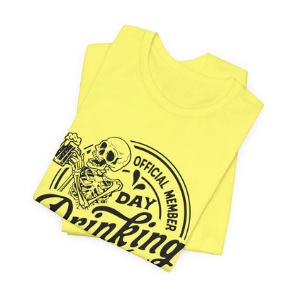 Official Member Day Drinking Club Unisex Jersey Short Sleeve Tee