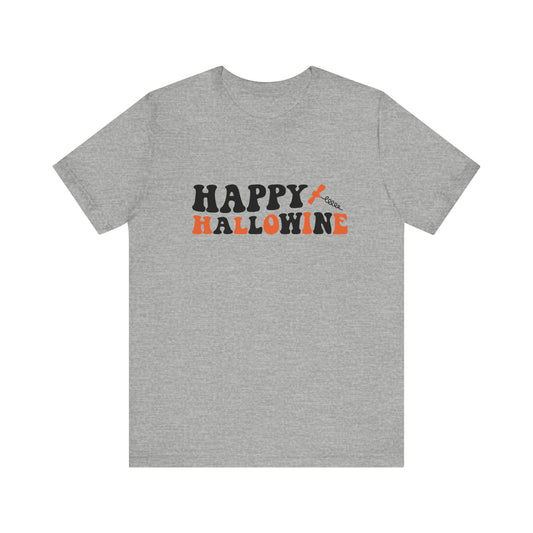 Happy Hallowine Unisex Jersey Short Sleeve Tee