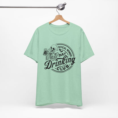 Official Member Day Drinking Club Unisex Jersey Short Sleeve Tee