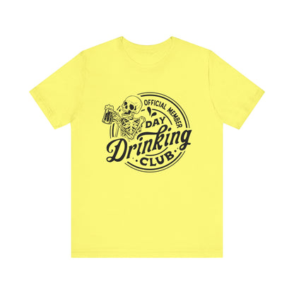 Official Member Day Drinking Club Unisex Jersey Short Sleeve Tee